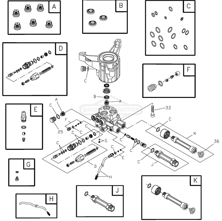 thumbnail image 2 of Annovi Reverberi Check Valve Kit 200344GS For Briggs & Stratton Pressure Washer Pumps 2 of 2